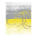 Abstract Painting No. 53 - Bubbles | Illuminating Yellow & Ultimate Grey (Print Only) thumbnail