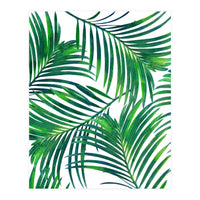 Palm Paradise, Tropical Leaves, Beachy Watercolor Painting, Minimal Nature Botanical Illustration (Print Only)