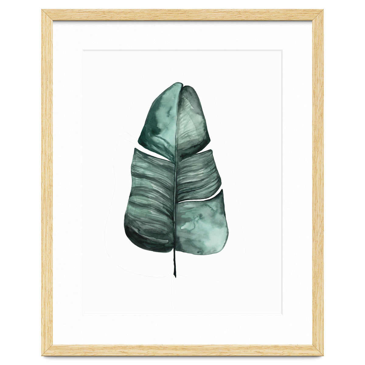 Botanical Illustration Banana Leaf