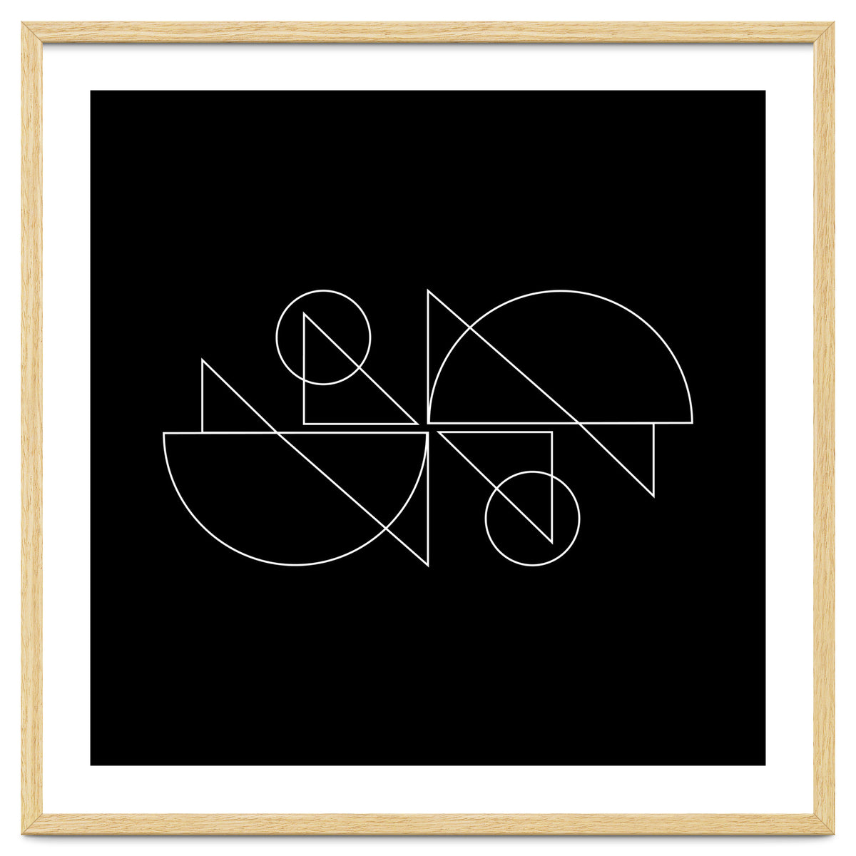 Tandem Cyclists | modern geometric