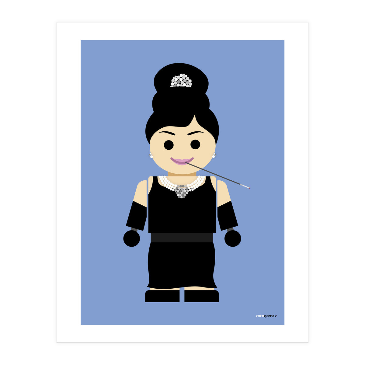 Audrey Hepburn Toy (Print Only)