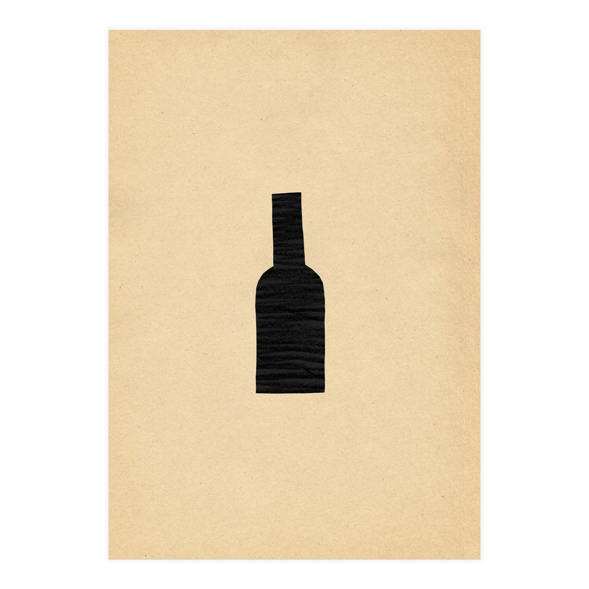 Abstract wine bottle (Print Only)