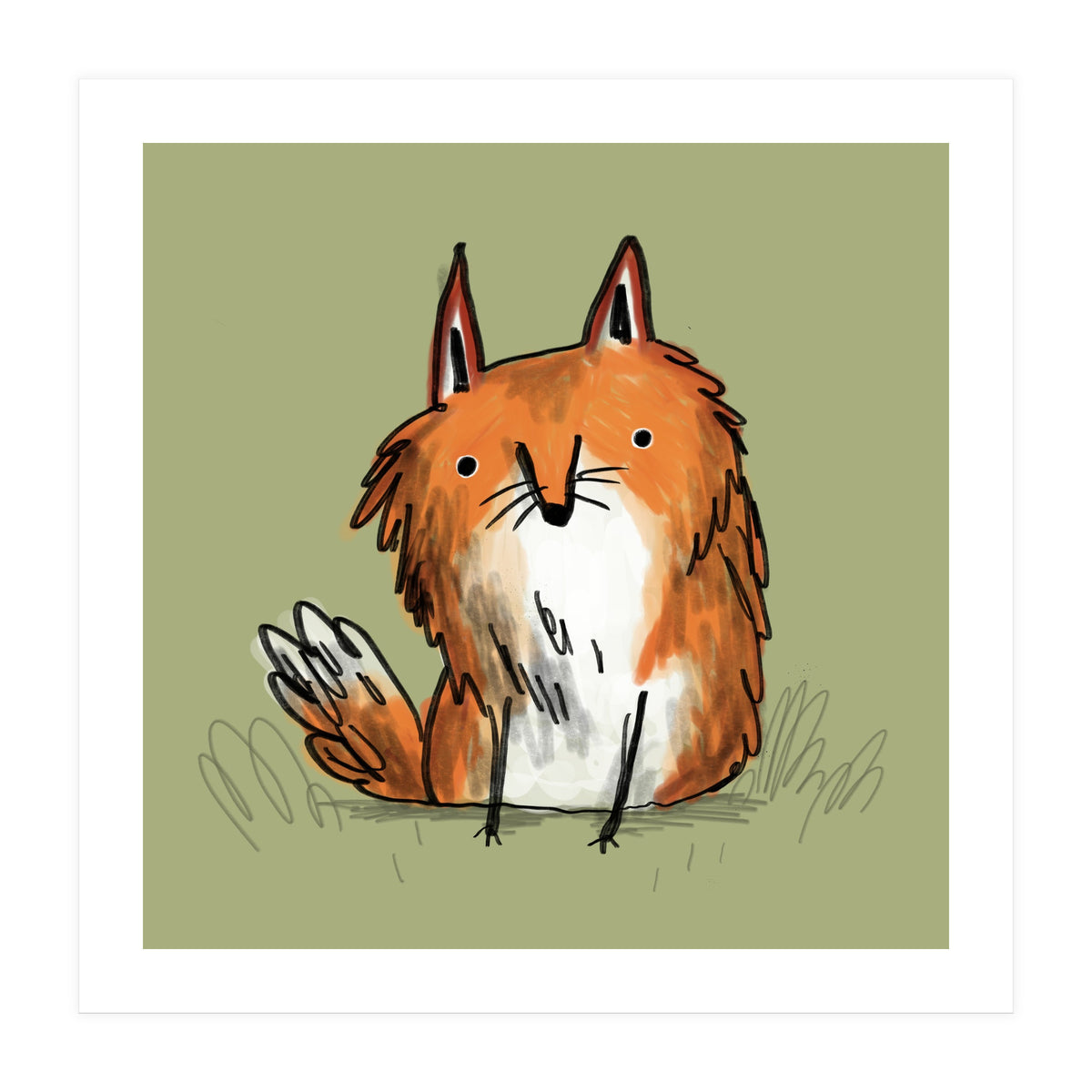 Scraggly Fox (Print Only)