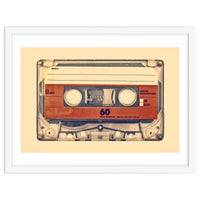 The retro audio compact cassette