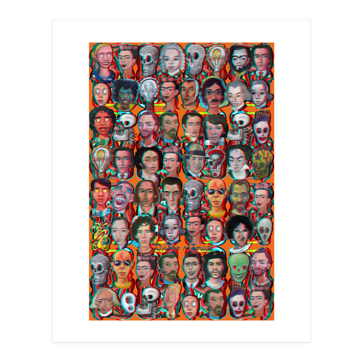 Formas 14 34 3d And Retratos 4 (Print Only)