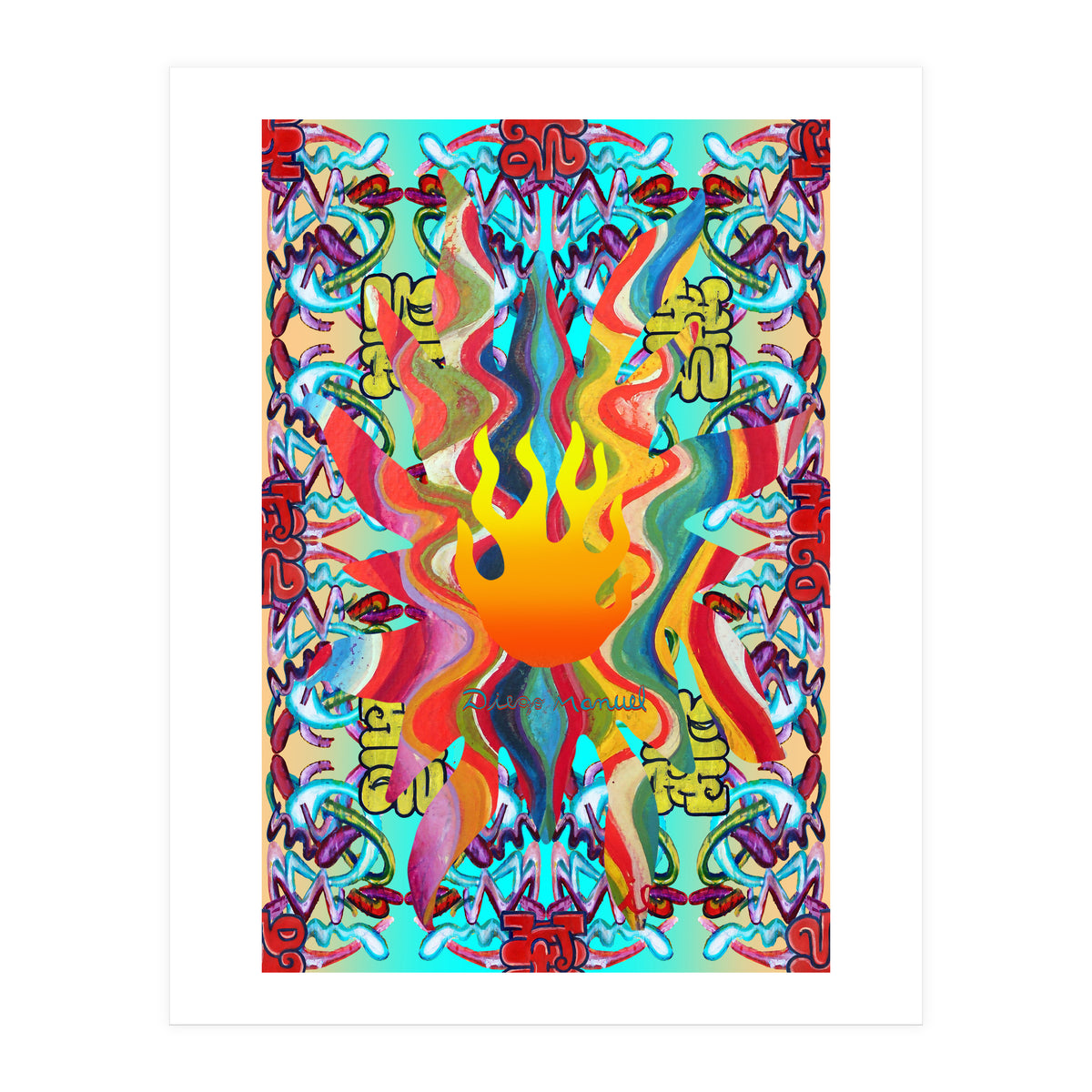 Fuego Y Graffiti 42 (Print Only)