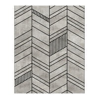 Concrete Chevron Pattern (Print Only)