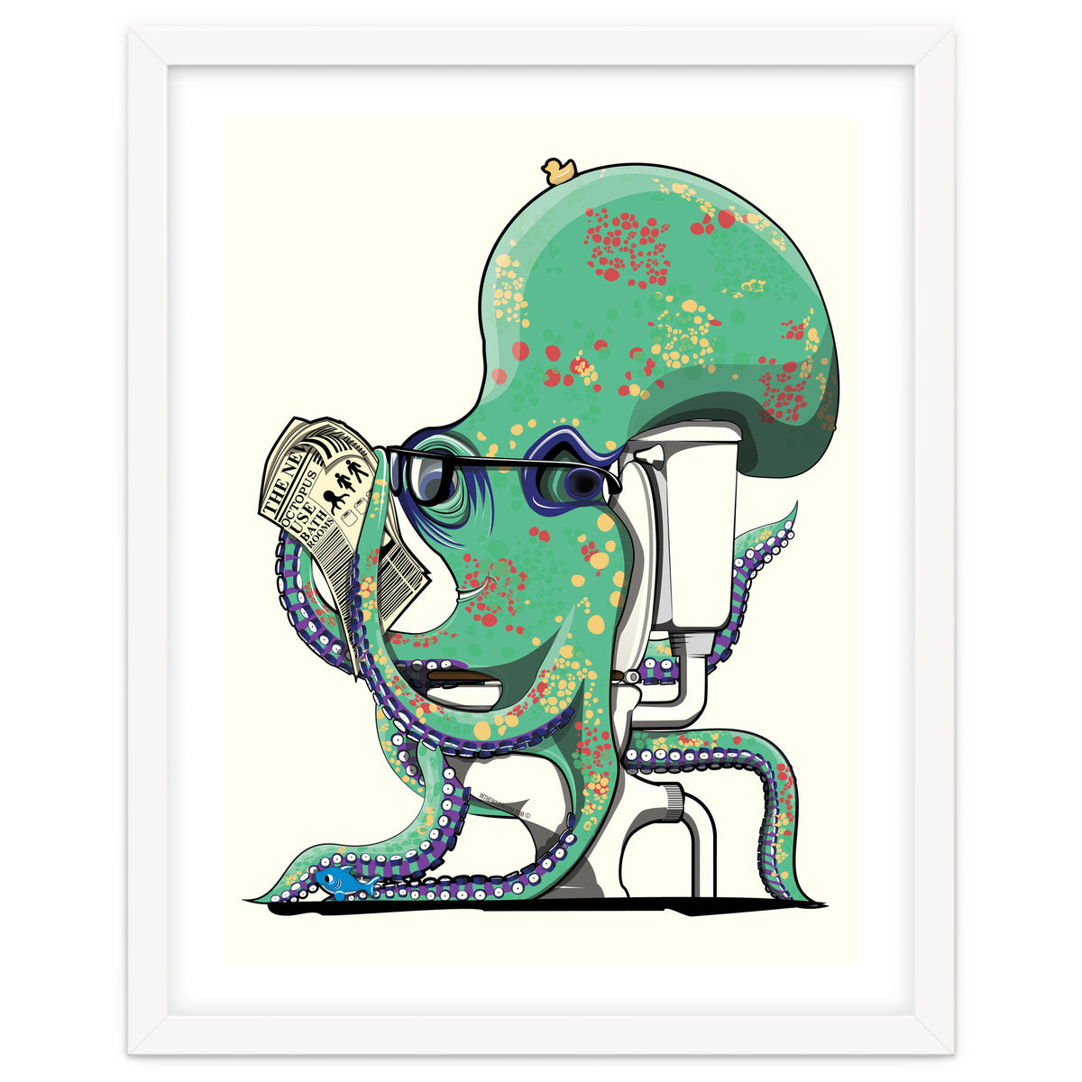 Octopus on the Toilet