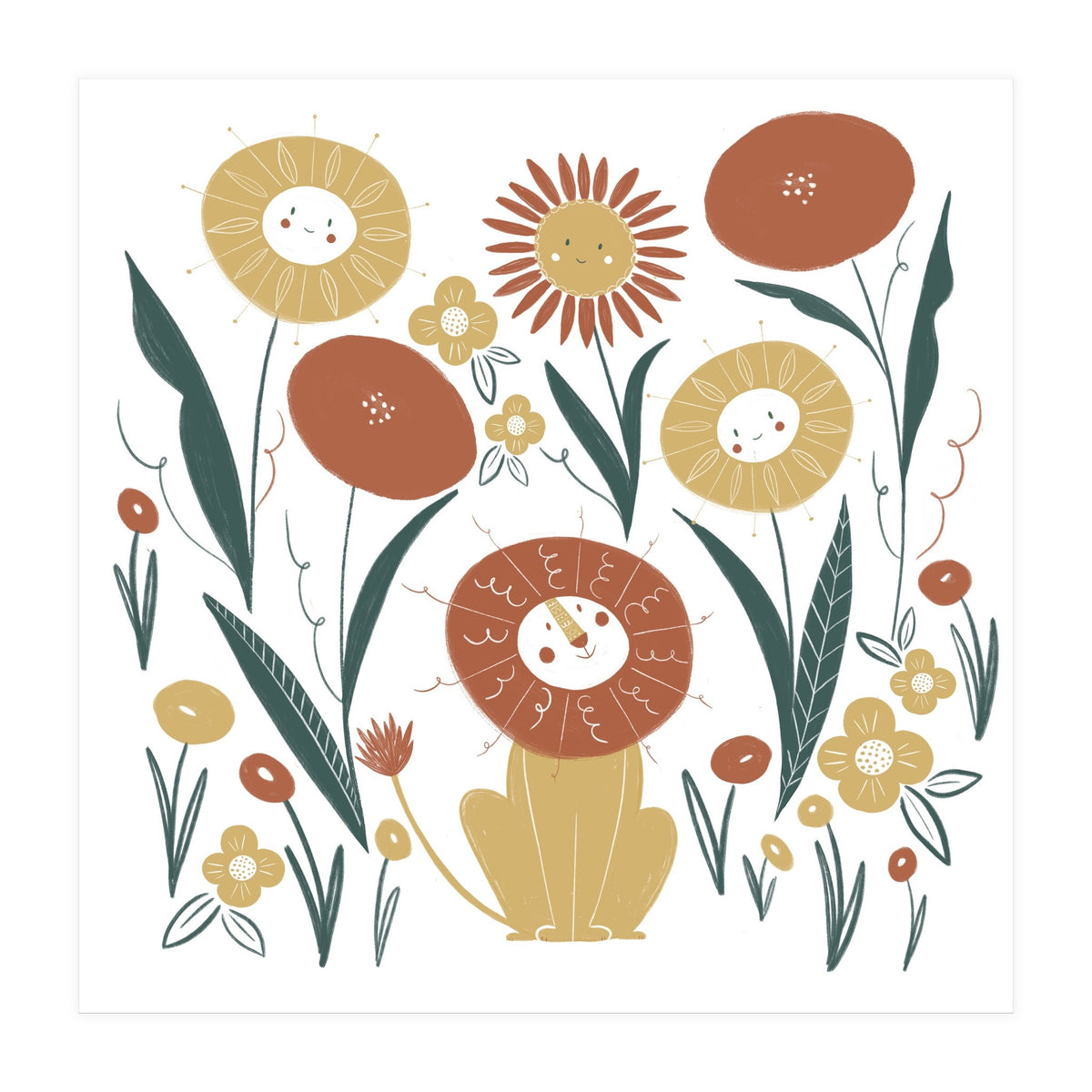 Lion & Friends (Print Only)