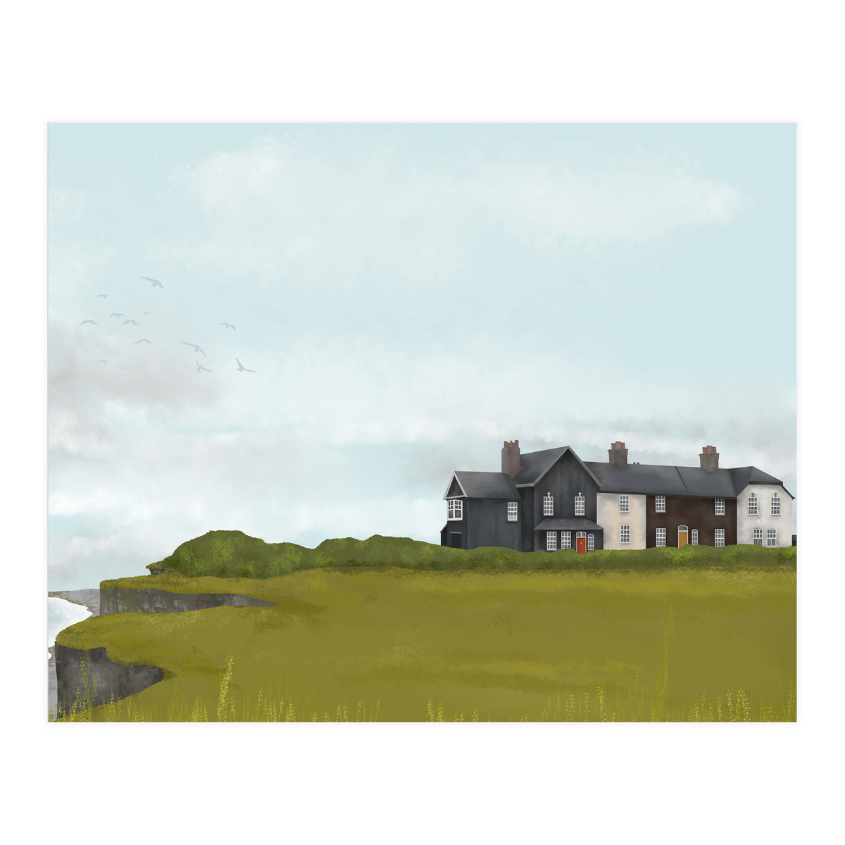Houses By The Sea (Print Only)