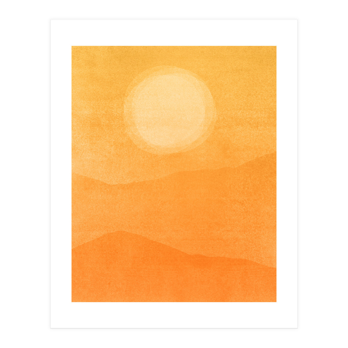 Golden Afternoon Abstract (Print Only)