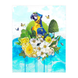 Floral Parrot  (Print Only) thumbnail