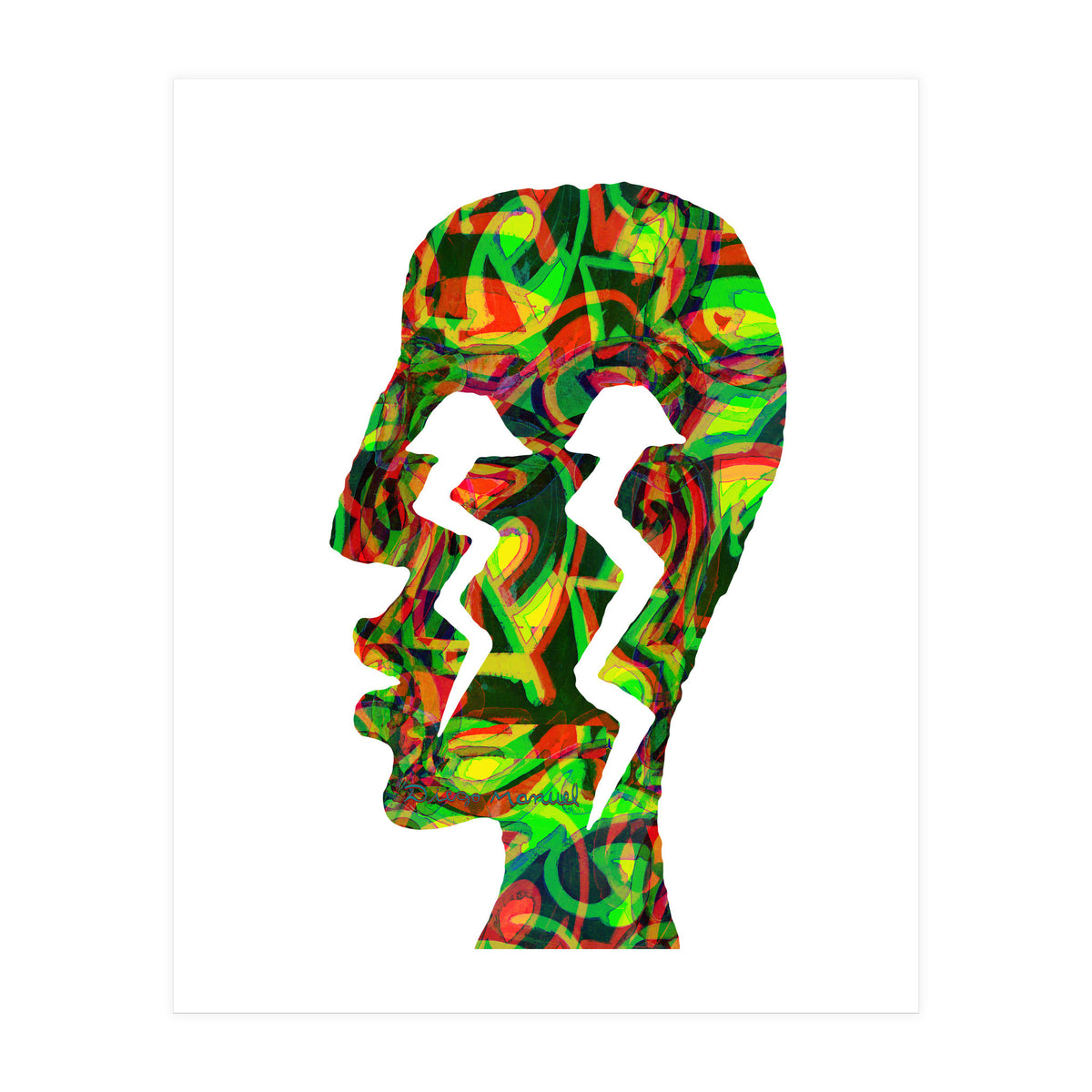 Perfil Con Rayos  (Print Only)