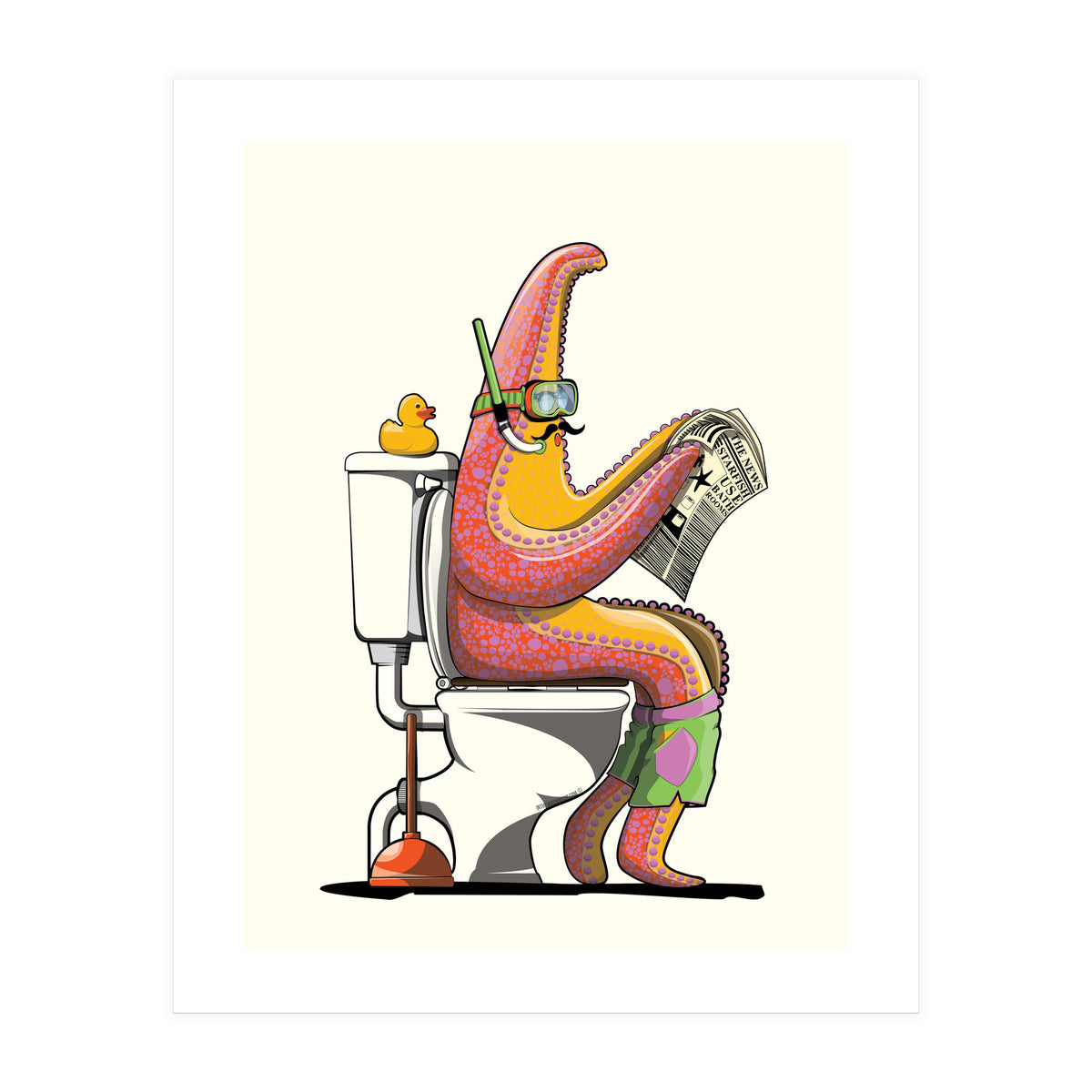 Starfish on the Toilet (Print Only)