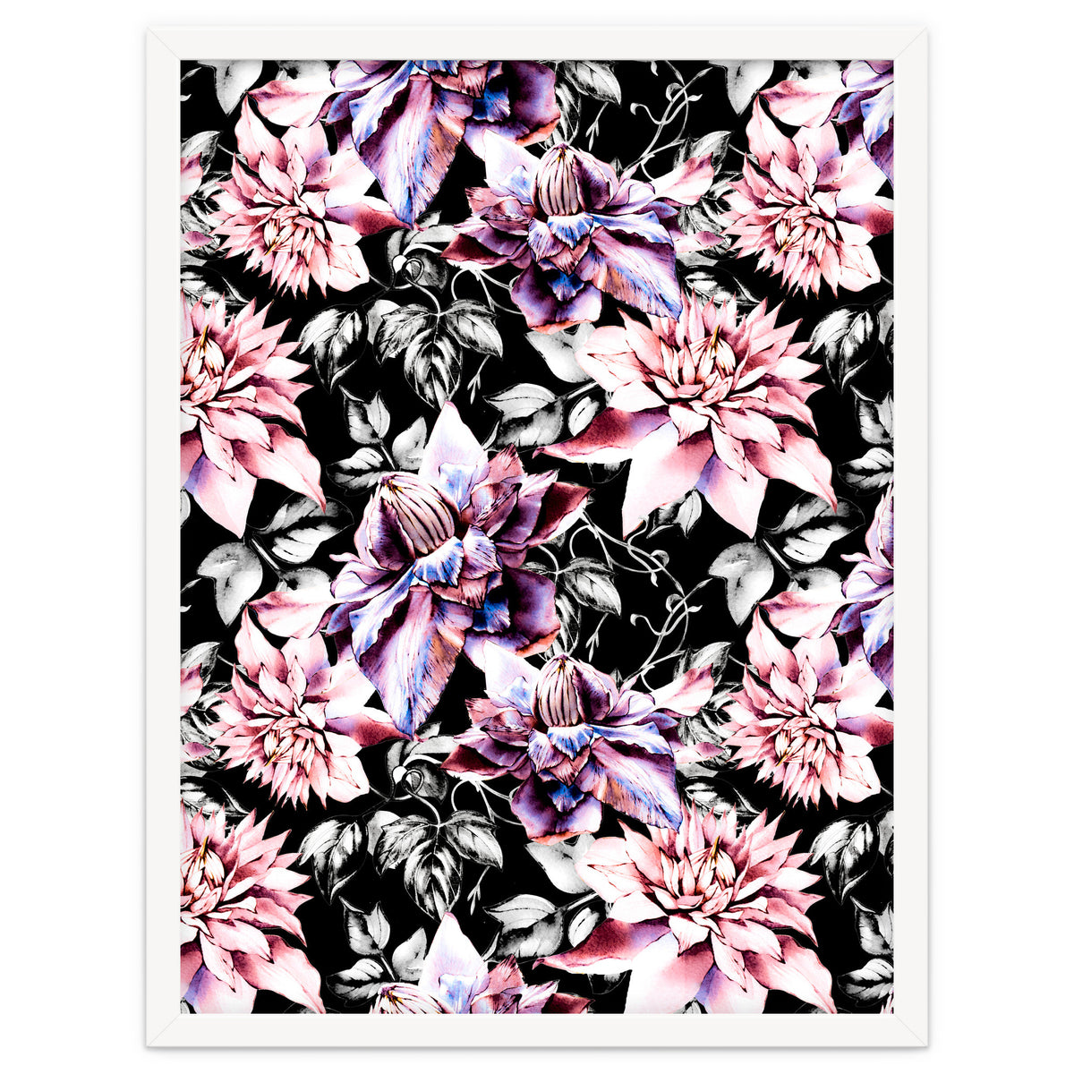 Pink bloom in the dark