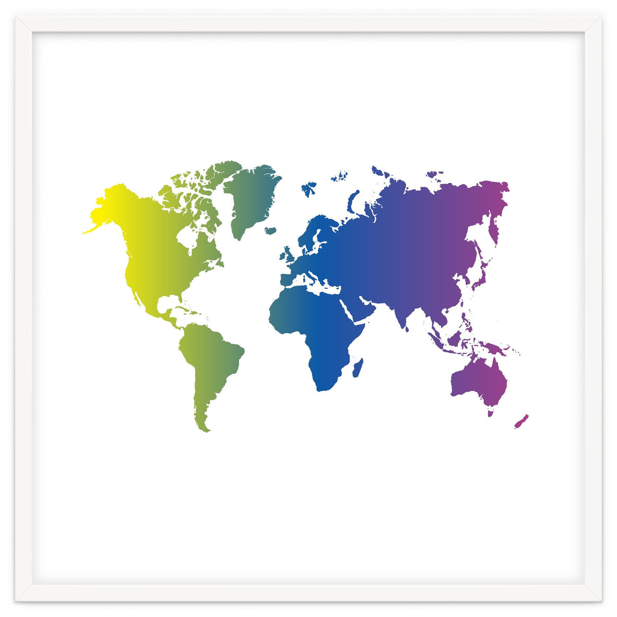 Multicolor World Map