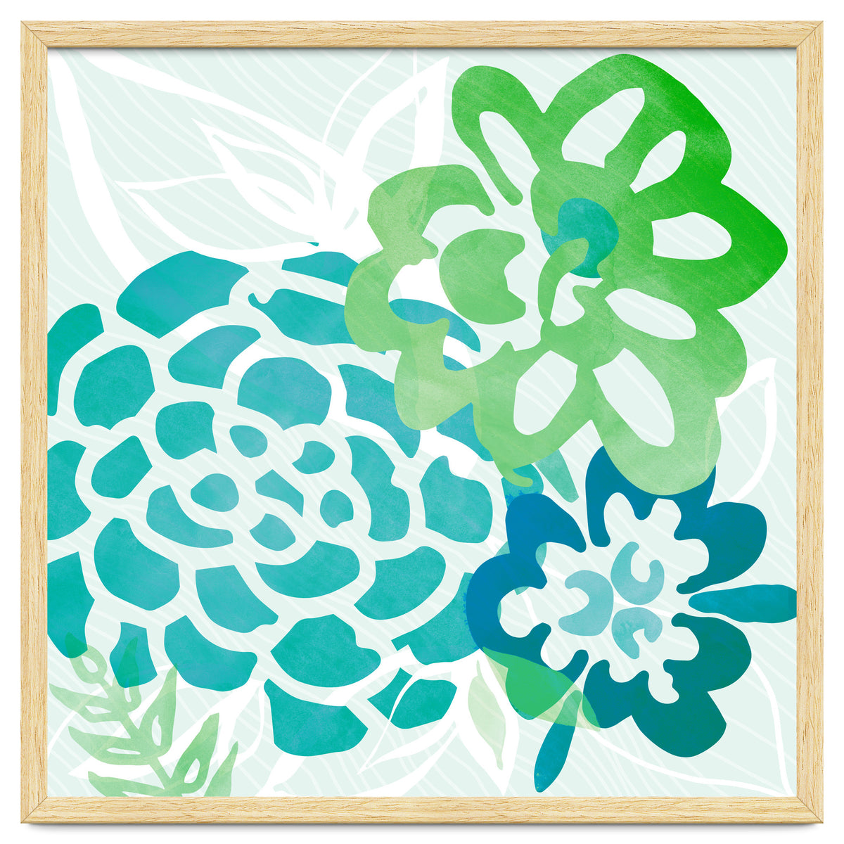 Abstract Coastal Floral