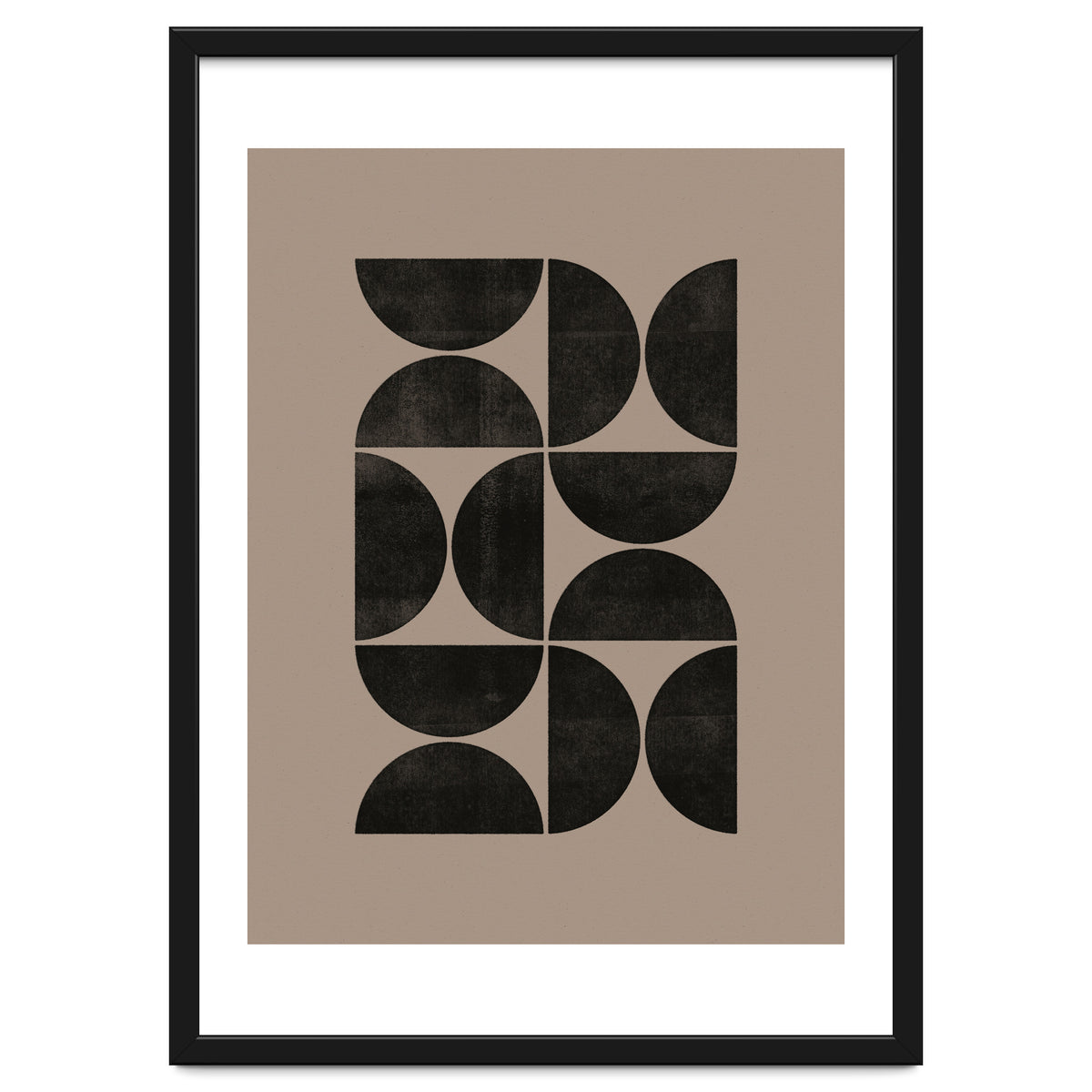 Mid-Century Modern No.24 - Woodblock Print