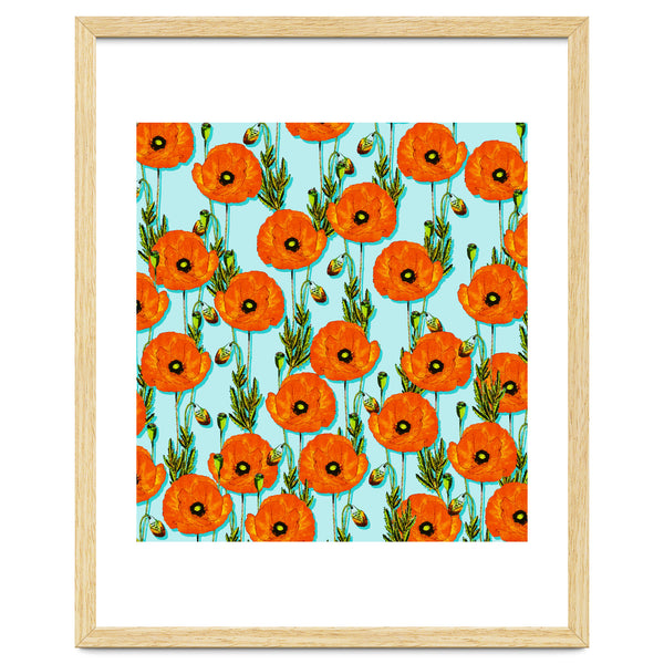 Peoni Garden | Boho Floral Meadow | Vintage Botanical Graphic Design