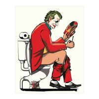 Joker on the Toilet, funny Bathroom Humour (Print Only)
