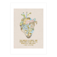 A Traveller's Heart + Quote (Print Only)
