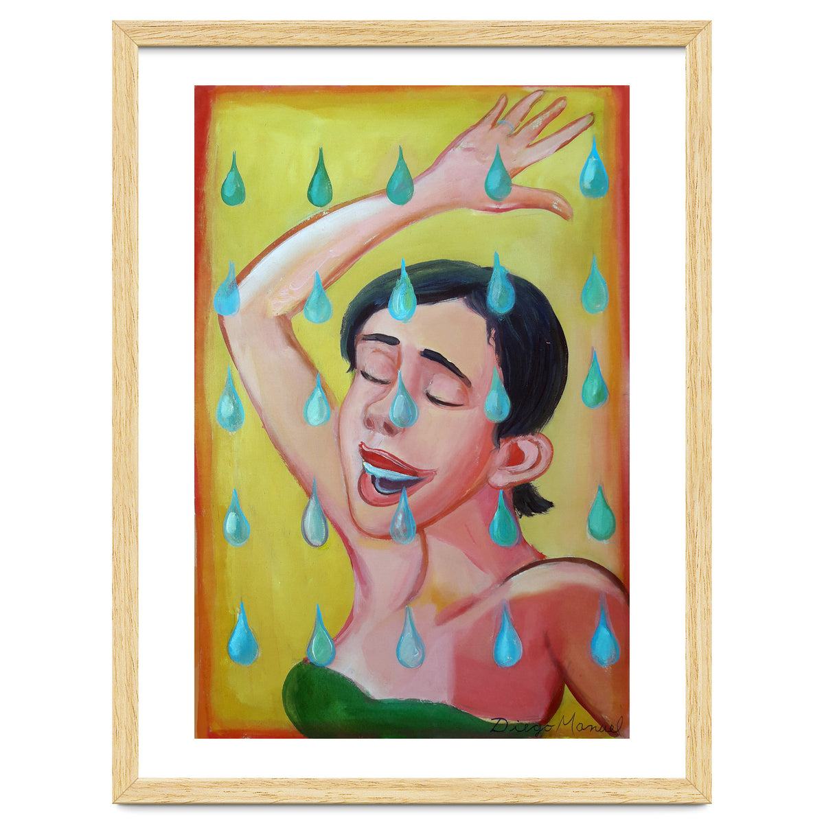 Chica Bajo La Lluvia