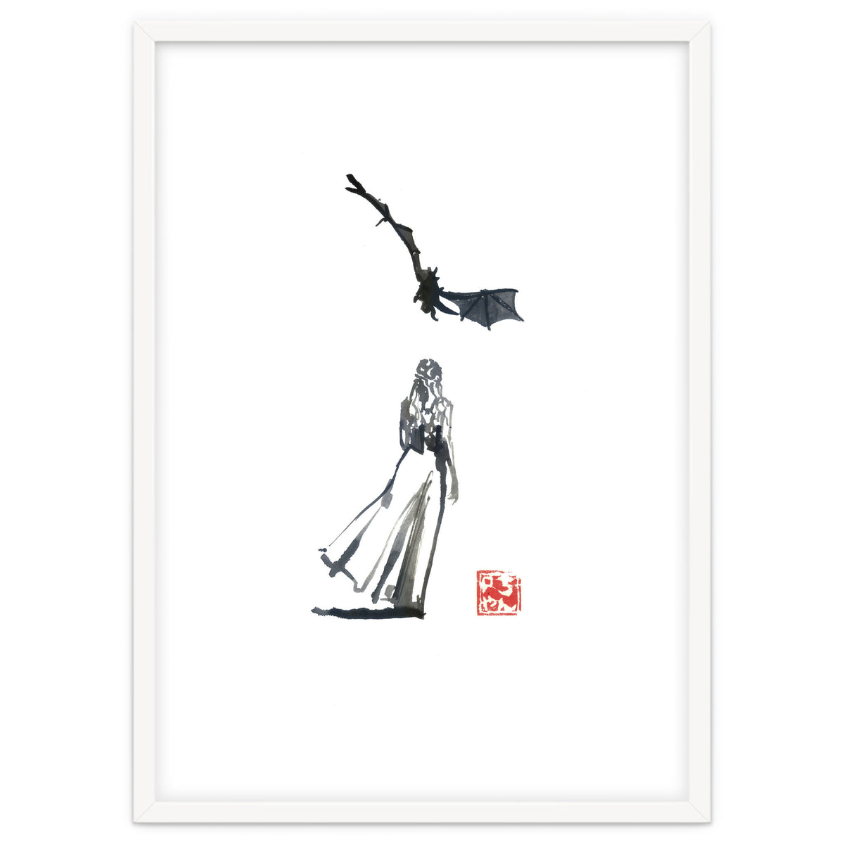 daenerys targaryen and the dragon