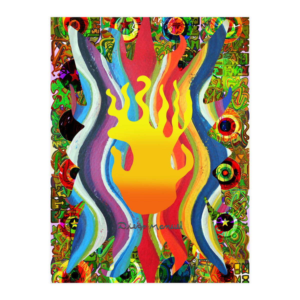 Fuego Y Graffiti 8 (Print Only)