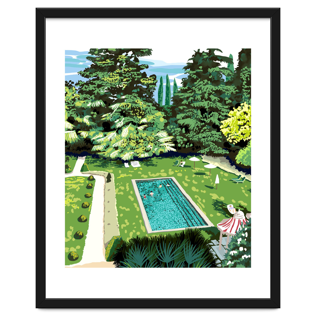 Life's Better Poolside | Vacation Travel Holiday Resort Swim | Architecture Summer Landscape