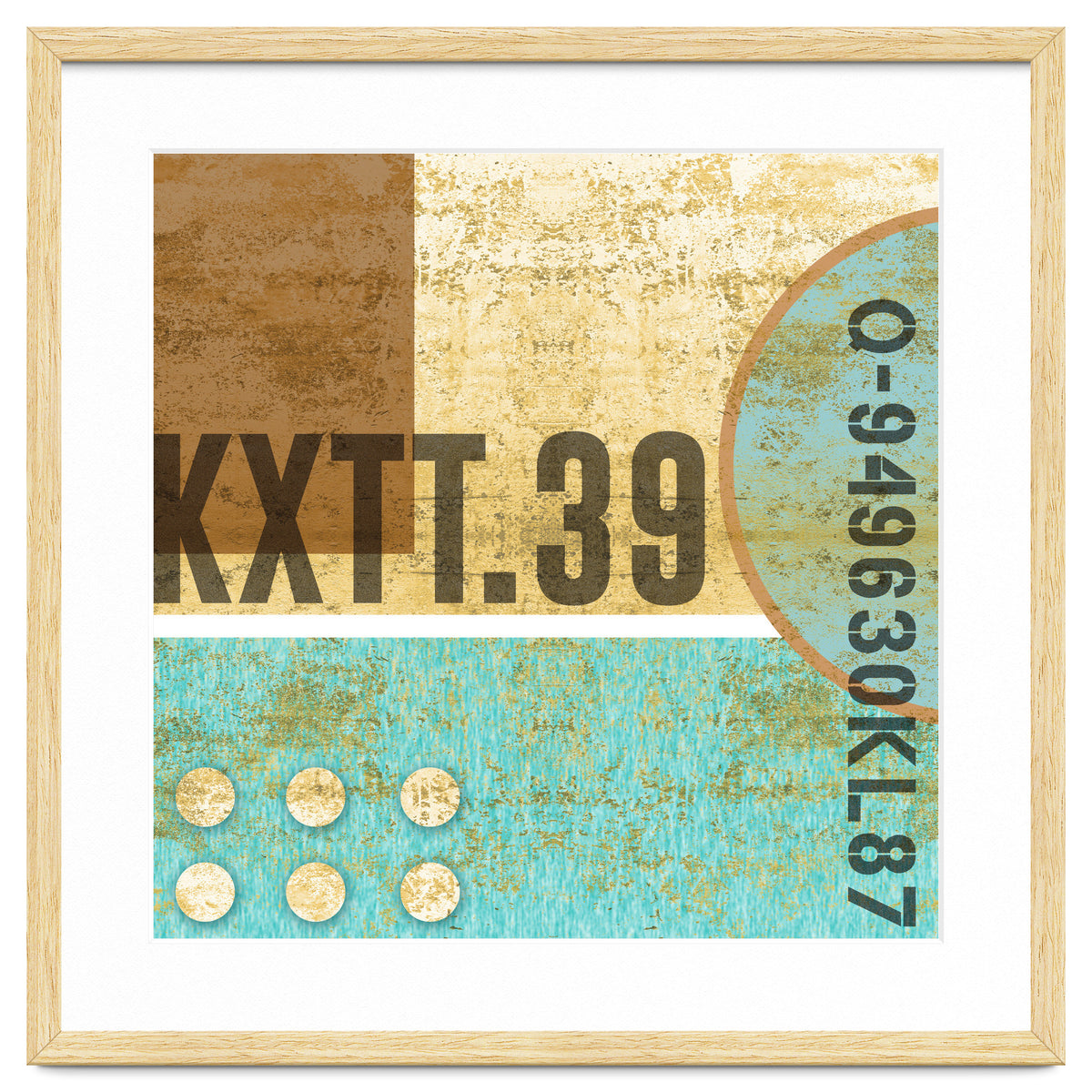 Abstract Industrial Sand And Blue