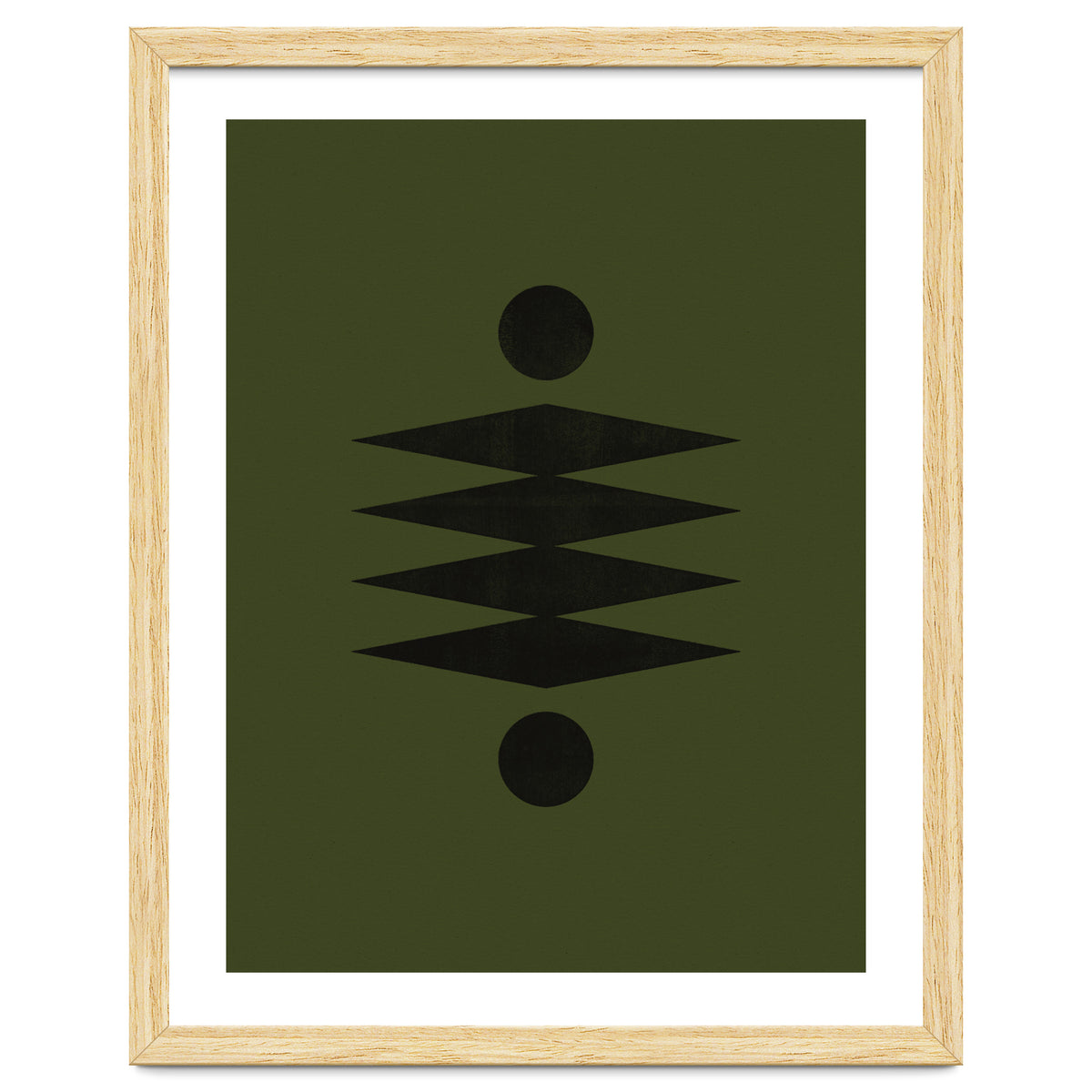 Mid-Century Modern No.19 - Woodblock Print