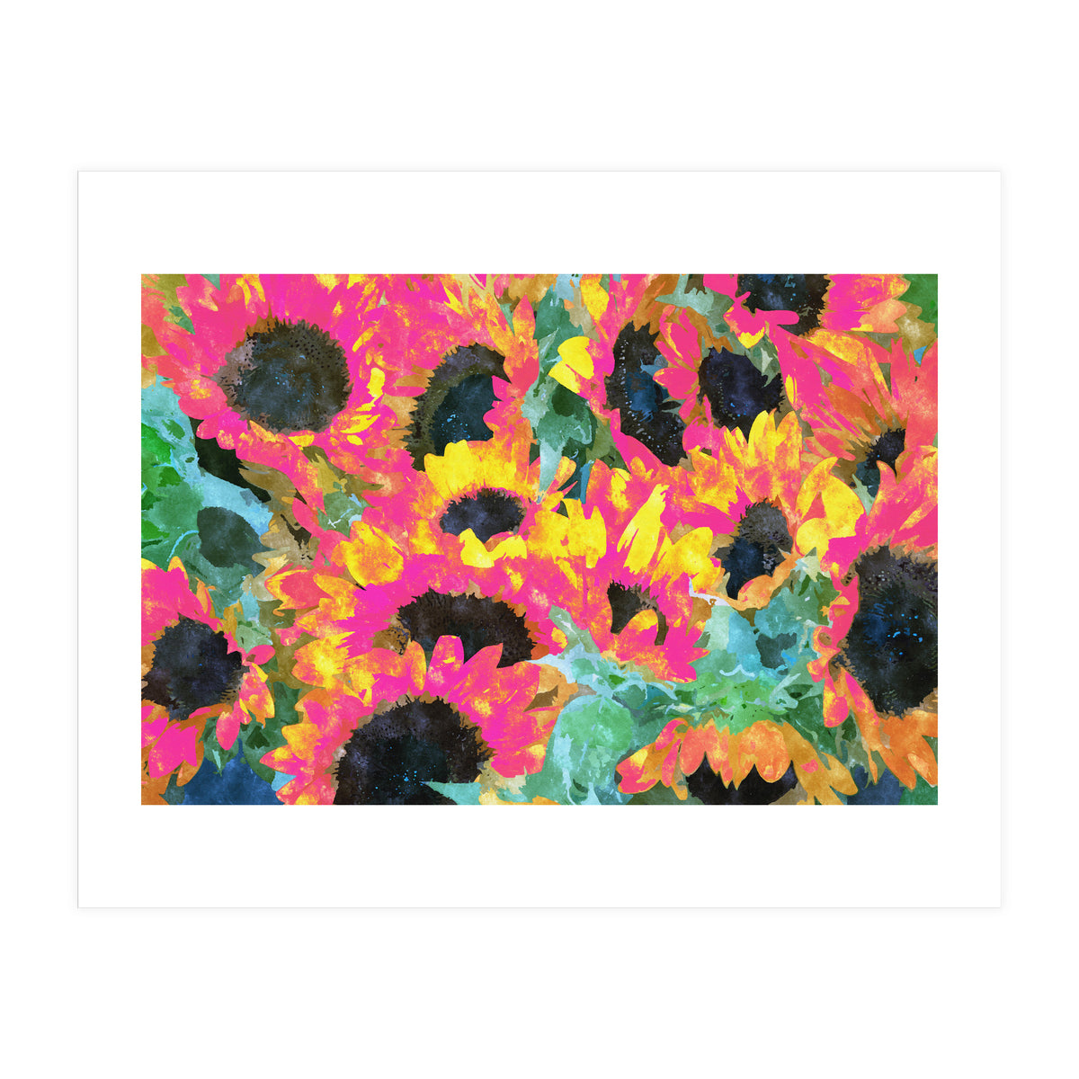Pink Sunflowers (Print Only)