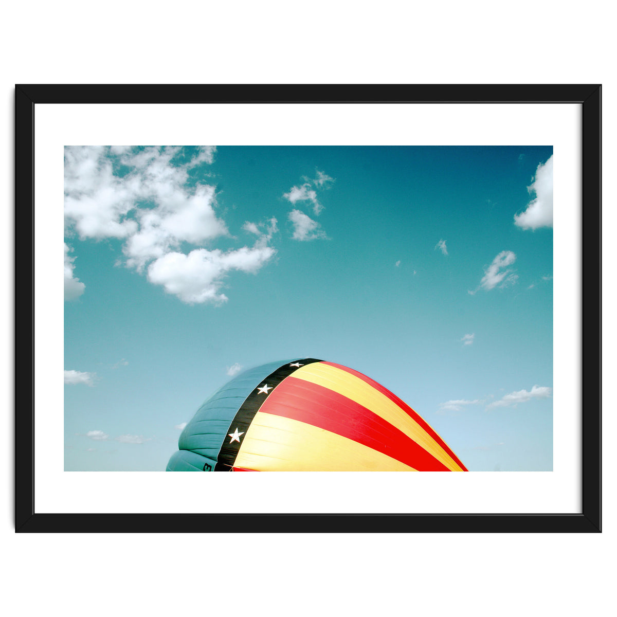 Air balloon over the blue sky