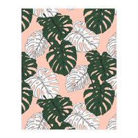 Hand drawing monstera pastel color (Print Only)