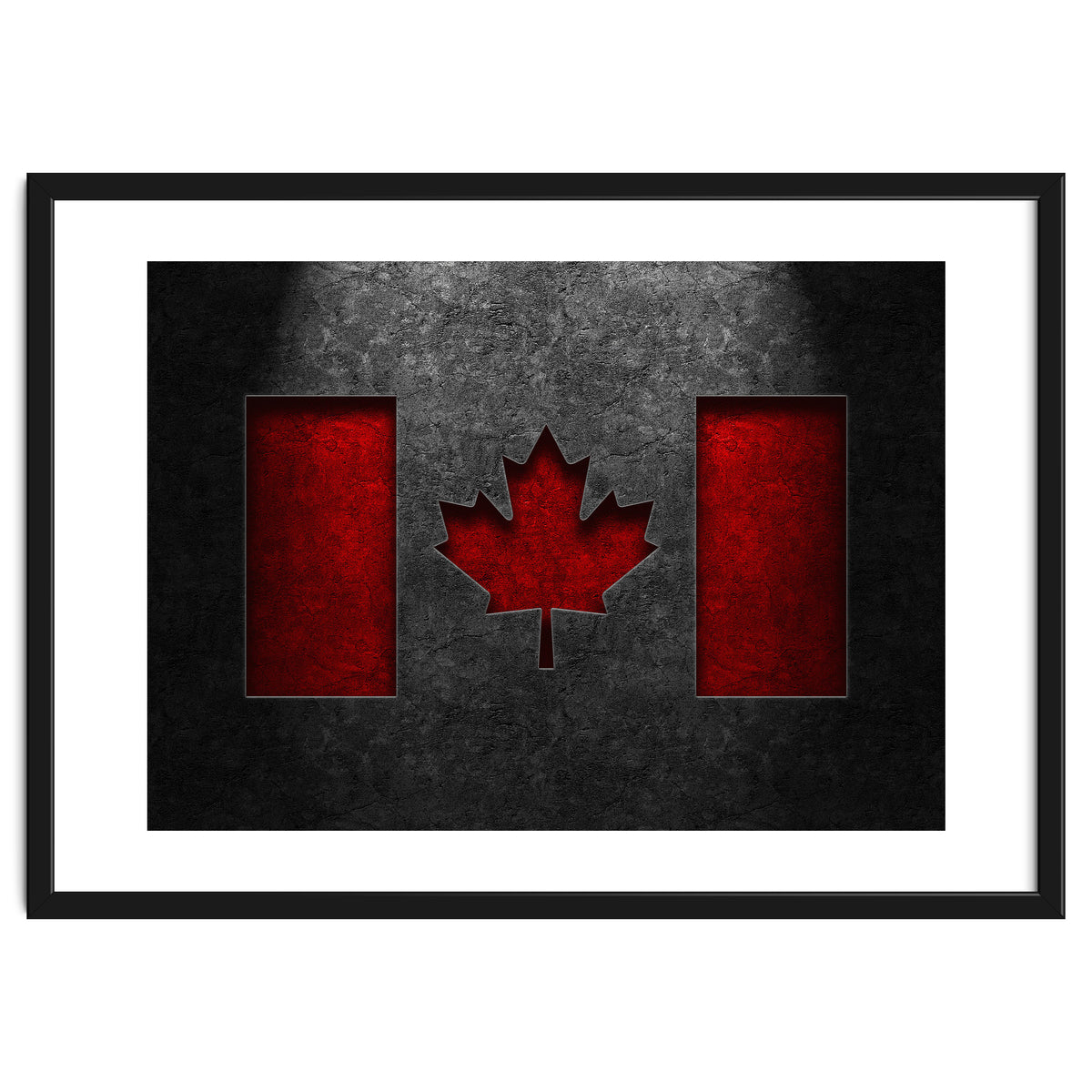Canadian Flag Stone Texture