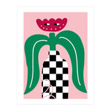 Flower in Checker Vase (Print Only) thumbnail
