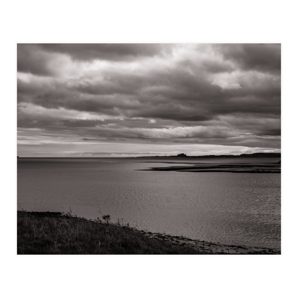 Bamburgh Castle from Holy Island (Print Only)
