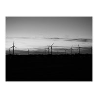 Windmills at sunset (Print Only)