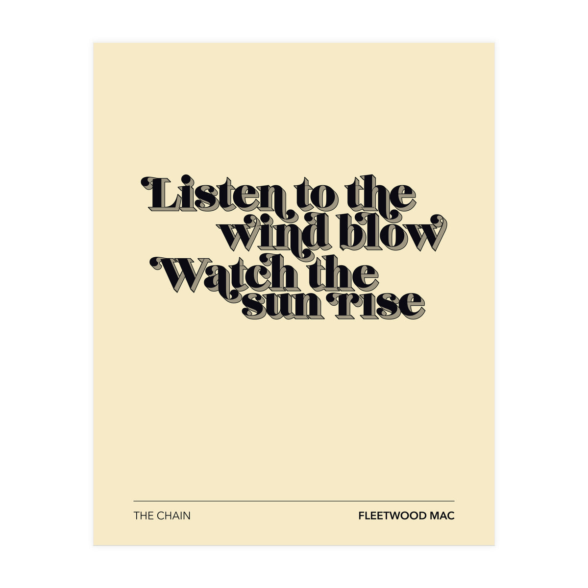 Fleetwood Mac - The Chain (Print Only)