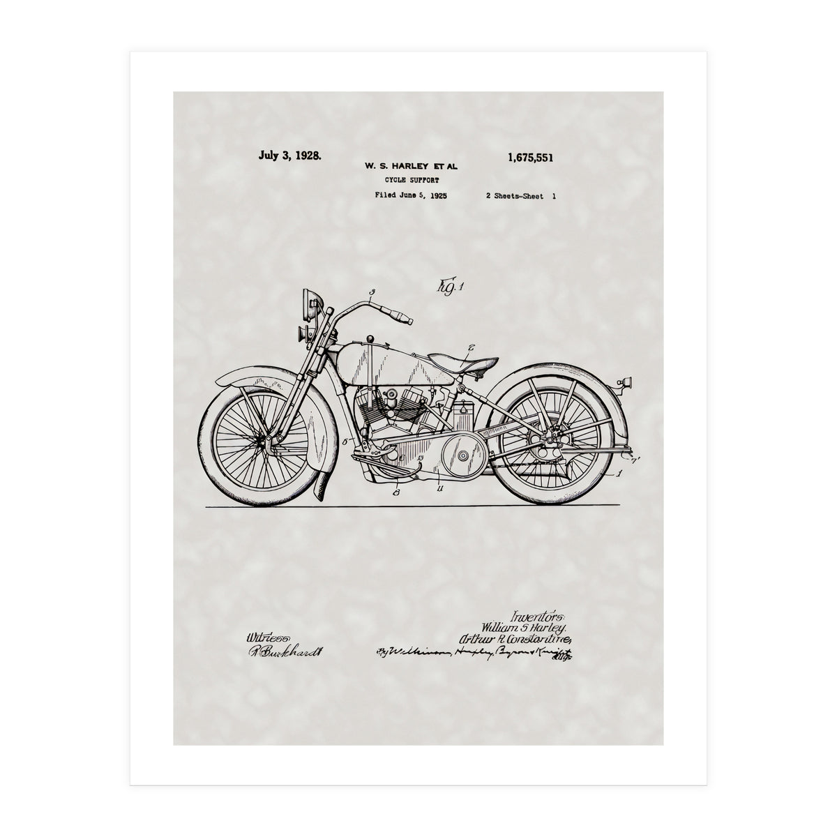 Harley Patent (Print Only)