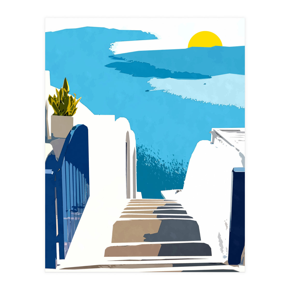 Santorini Morning (Print Only)