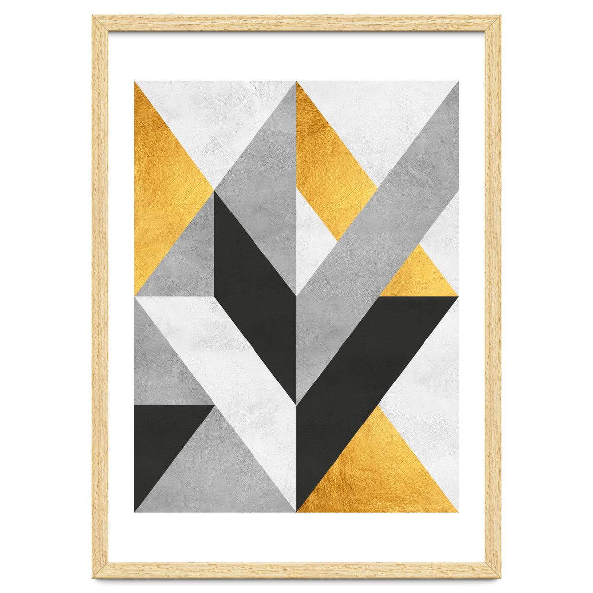 Gray and Gold Composition III