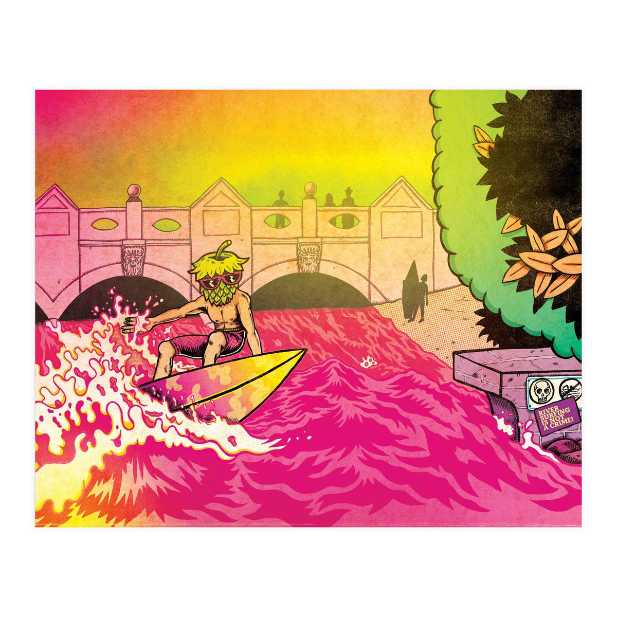 River Surfing is Not a Crime! - Hammerton Brewery - Korrekt Hefeweizen 5.1% ABV (Print Only)