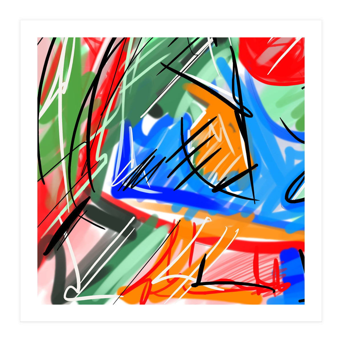 color subtleties in strokes 3 (Print Only)
