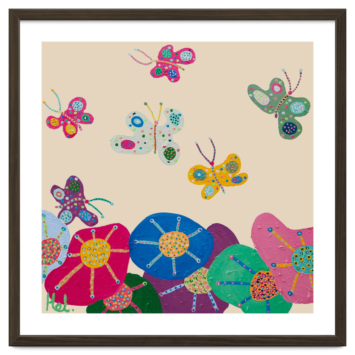 Butterflies Garden (pink)