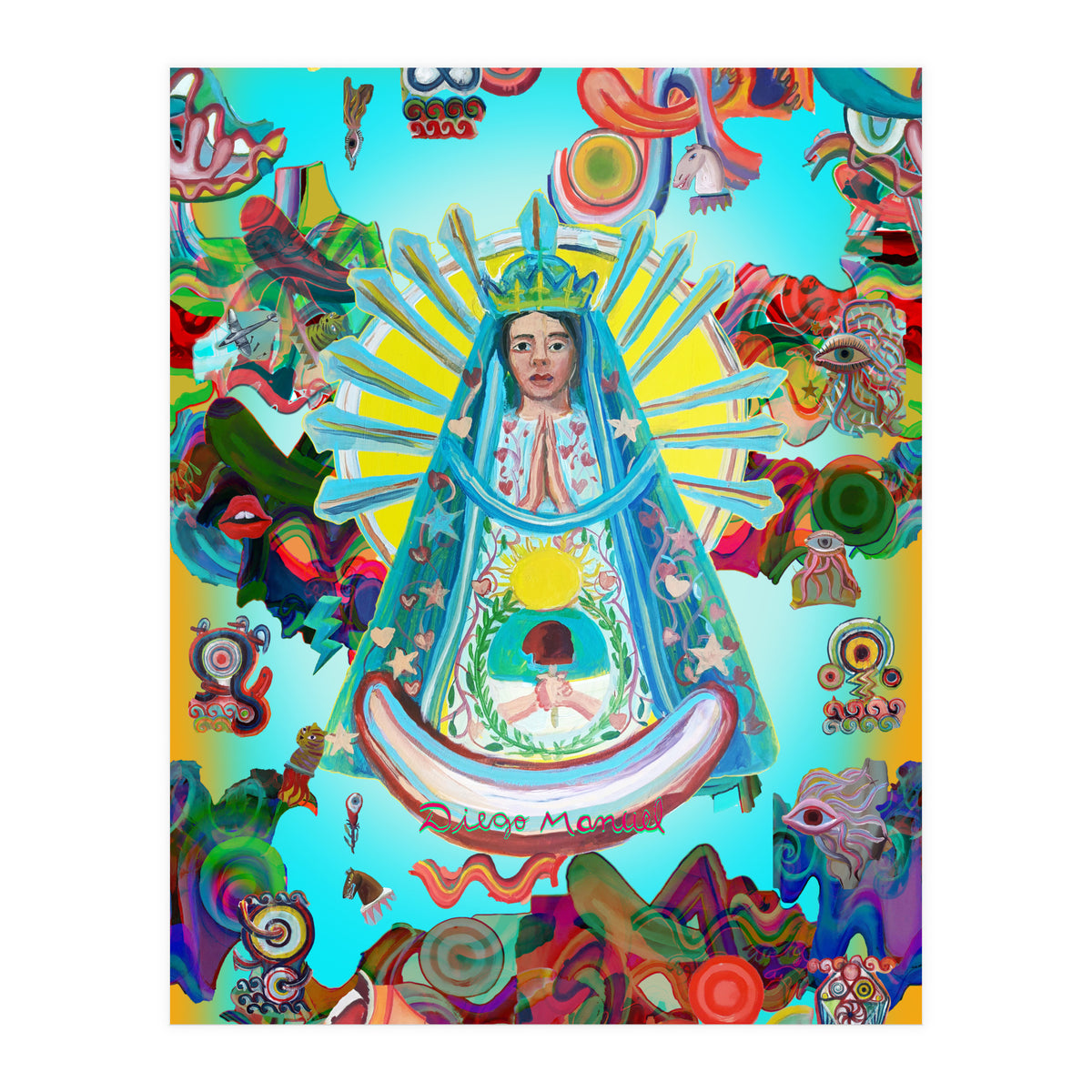 Virgen Y Graffiti 11 (Print Only)