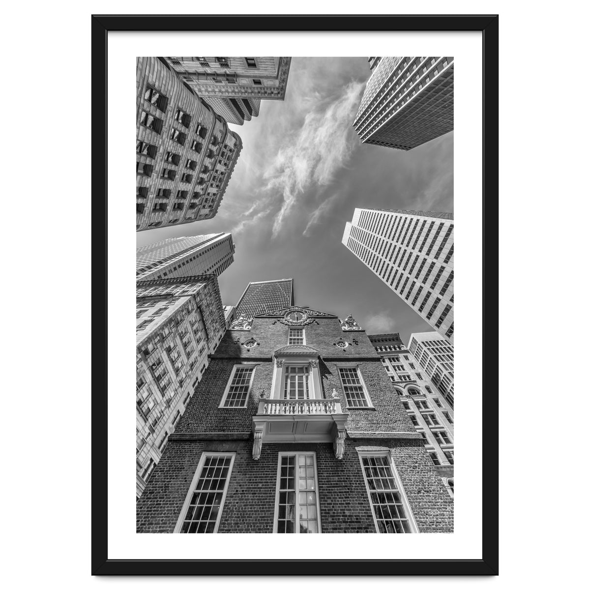 BOSTON Old State House and Skyscraper