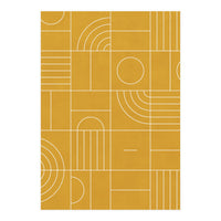 My Favorite Geometric Patterns No.22 - Mustard Yellow (Print Only)