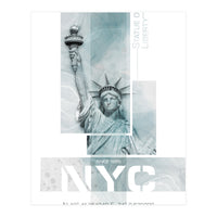 NYC Statue of Liberty | turquoise marble (Print Only)