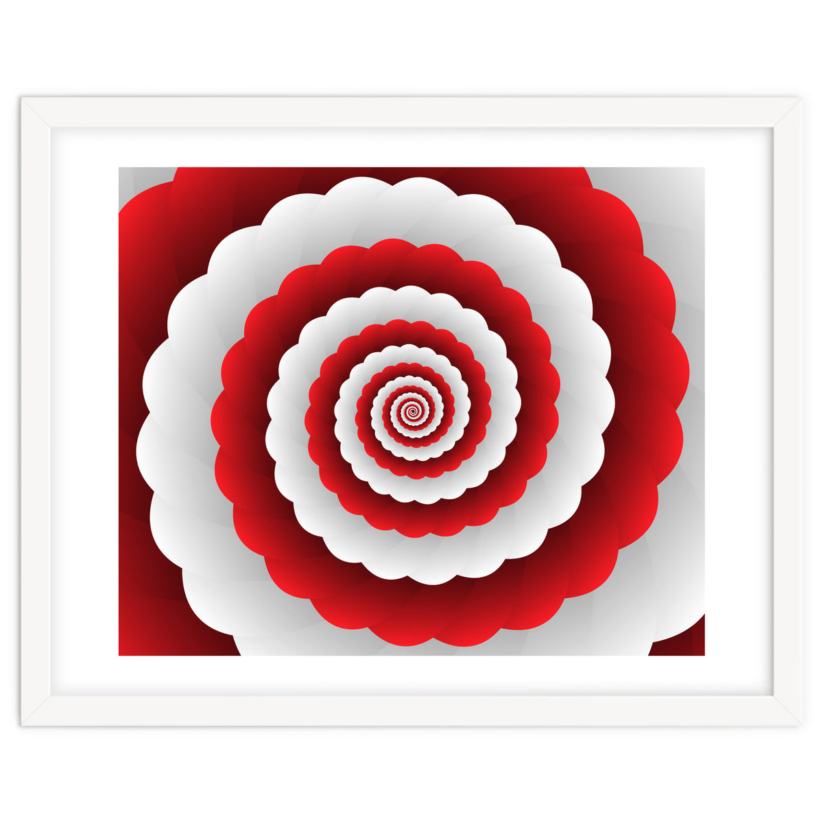 Red Modern Floral Interior Design